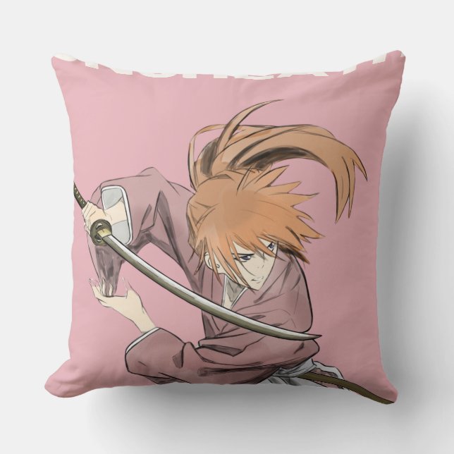UNSHEATH - Kenshin Himura Inspiré Coussin Samurai (Recto)