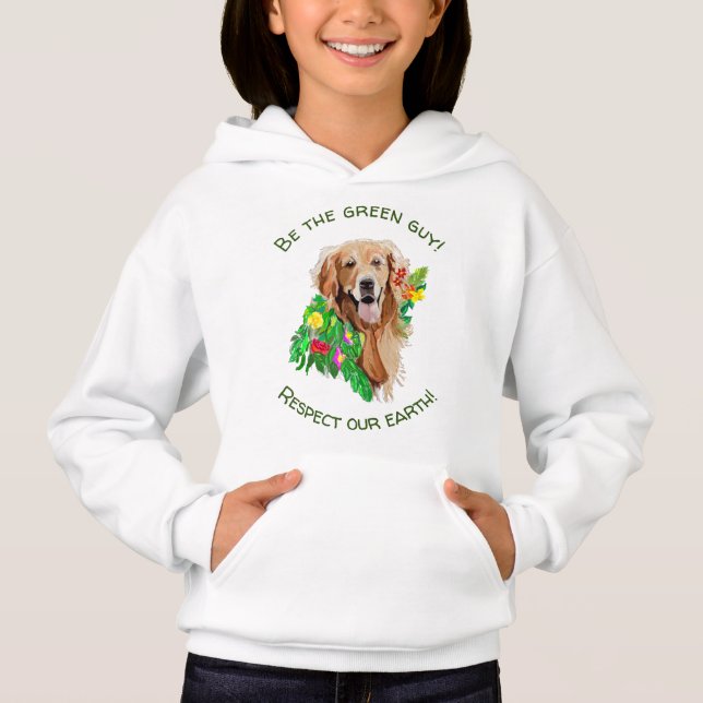 Upbeat Golden RetrieverNature Sweatshirt pour les  (Devant)