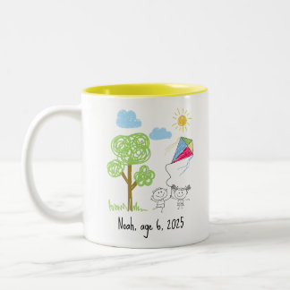 Upload Childs Drawing Turn Kids Artwork to Mug