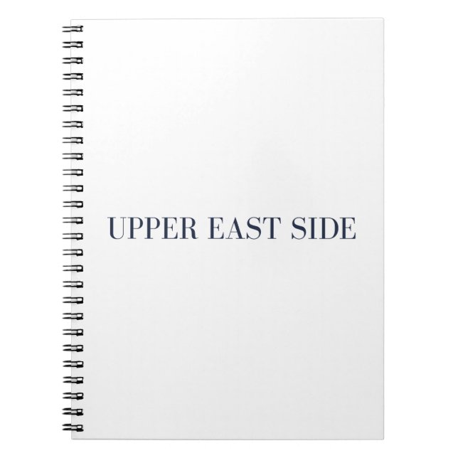 Upper East Side Spiral Notebook Journal (Devant)