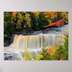 Upper Tahquamenon Falls in Automne Poster