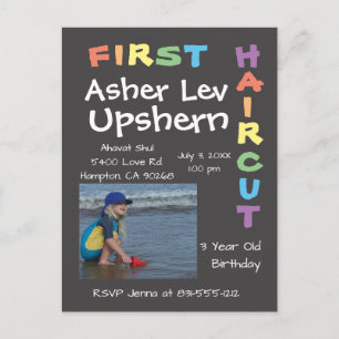 Upshern Upshernish Postcard Invitation