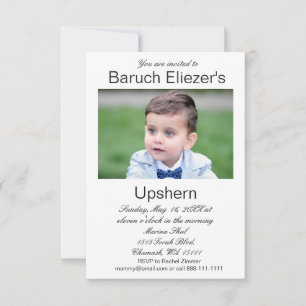 Upshernish Invitation Upsherin Invitations