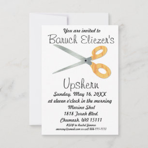 Upshernish Invitation Upsherin Invitations