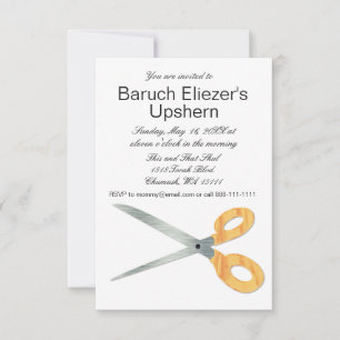 Upshernish Invitation Upsherin Invitations