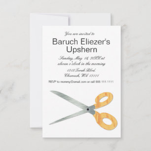 Upshernish Invitation Upsherin Invitations