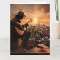 Urbain Cowboy Bonne CARTE DE SALUT D'Anniversaire