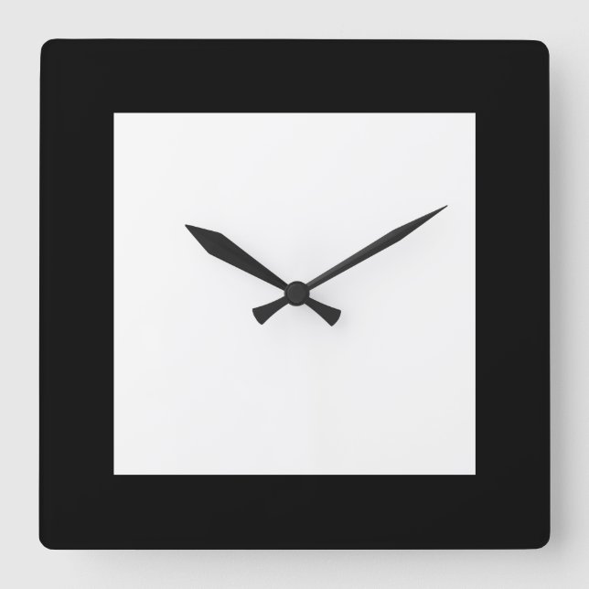 Urbain Hottie Plaque Pierot noir et blanc Horloge (Recto)
