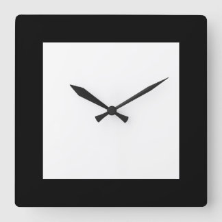 Urbain Hottie Plaque Pierot noir et blanc Horloge