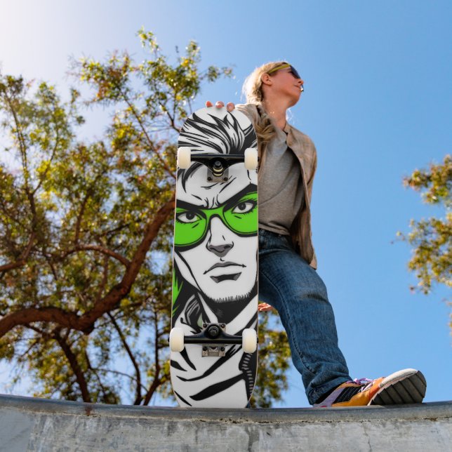 Urban Superhero Skateboard - Style Manga Cool (Extérieur 1)