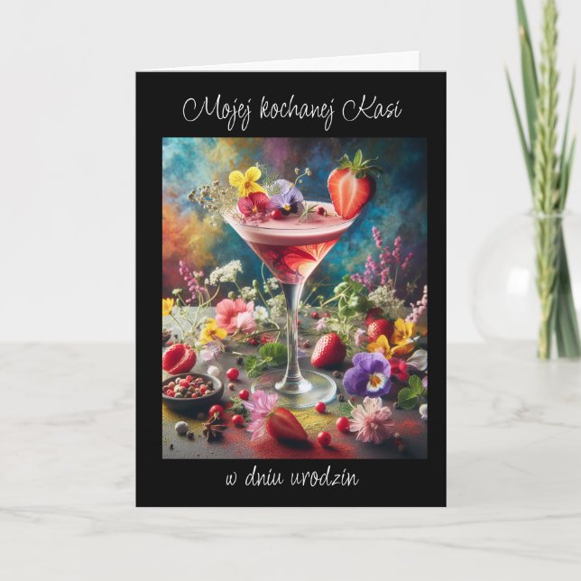 Urodziny - Carte d'anniversaire polonaise personna (Devant)