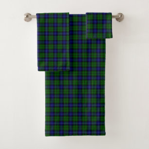 Urquhart tartan bleu vert plaid
