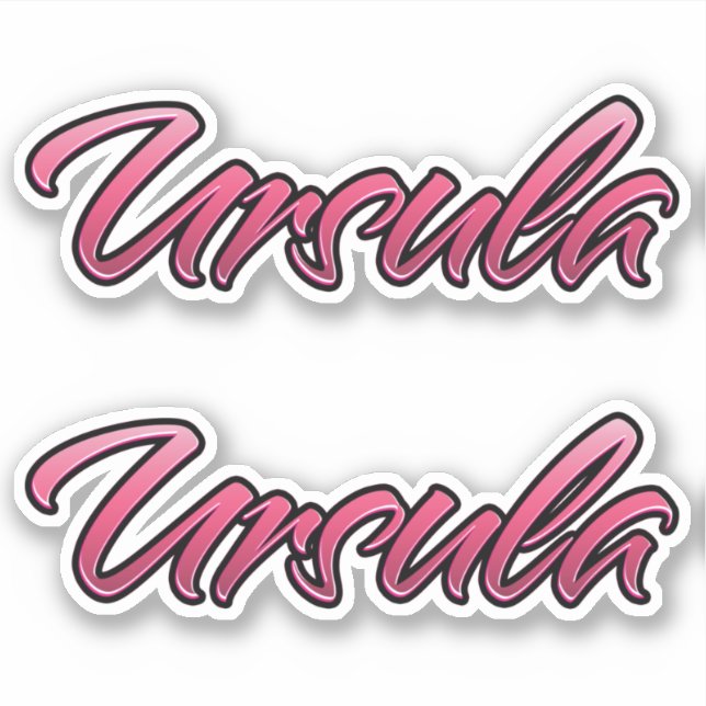 Ursula faded pink Autocollants Autocollants (Devant)