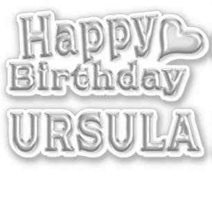 Ursula Happy Birthday Autocollants
