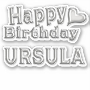 Ursula Happy Birthday Autocollants Autocollants