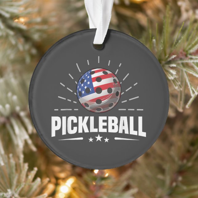 US American Flag Pickleball Player (Arbre)