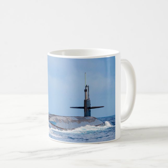 US BALLISTIC MISSILE SOUS-MARINE - SSBN-730 Mug (Devant droit)