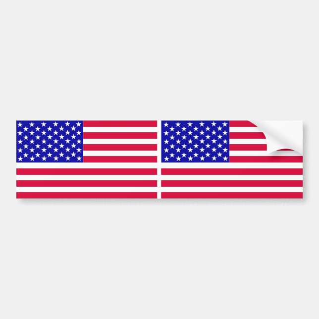 US CAR FLAG, Sticker (Devant)