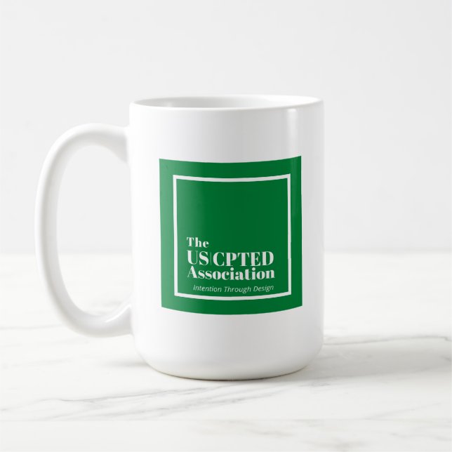 US CPTED Association Member 15 oz Coffee Mug (Gauche)