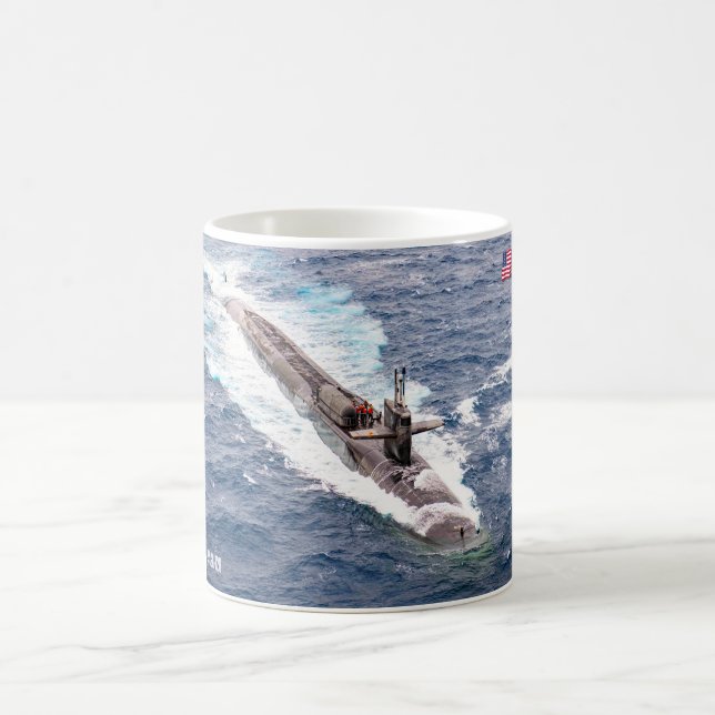 US CROISIÈRE MISSILE SOUS-MARINE - SSGN-728 Mug (Centre)