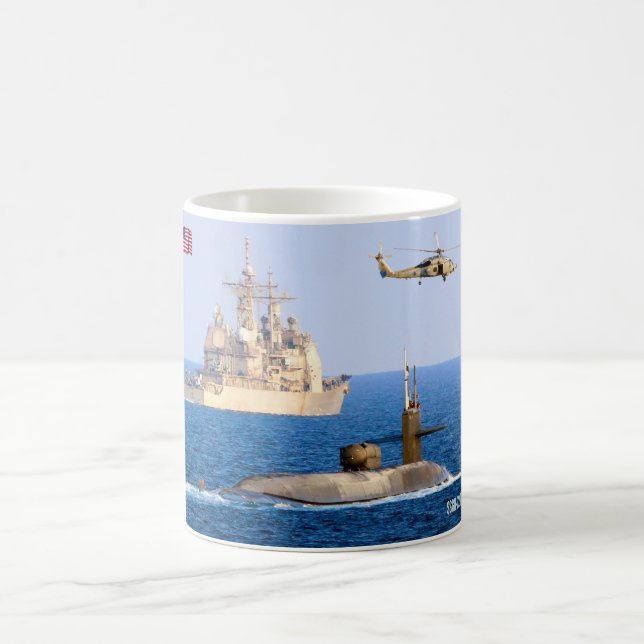 US CROISIÈRE MISSILE SOUS-MARINE - SSGN-729 Mug (Centre)