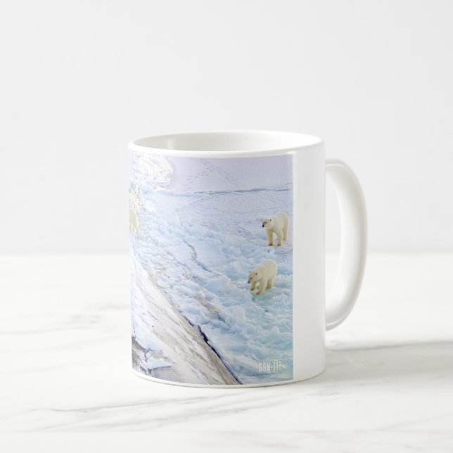 US FAST ATTACK SOUS-MARINE - SSN-718 Mug (Devant droit)