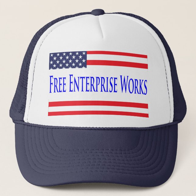 US Flag Free Enterprise Works Casquette (Devant)