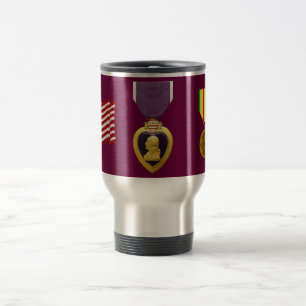 US Purple Heart Viêt Nam Médaille du service Mug