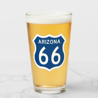 US Route 66 Arizona pinte verre