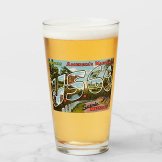 US Route 66 pinte verre à boire