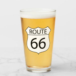 US Route 66 pinte verre à boire