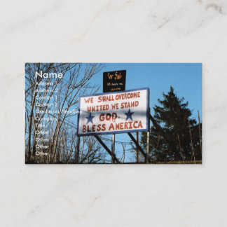 USA À Vendre ? Carte de visite