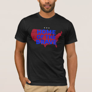USA Accueil Du Courageux. T-shirt patriotique