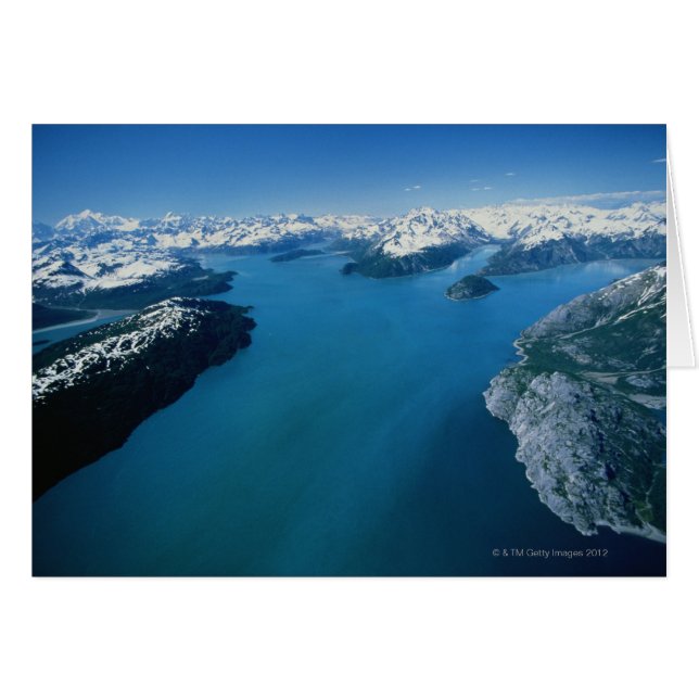 USA, Alaska, Glacier Bay National Park, vue aérien (Devant horizontal)