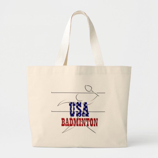 USA Badminton Sports Jumbo Sac fourre-tout (Devant)