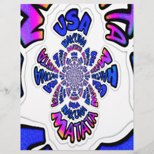 USA Celebration : Lovely Fun Text Dynamic Art