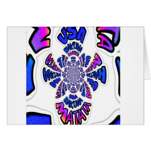 USA Celebration : Lovely Fun Text Dynamic Art