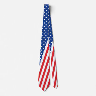 USA Cravate Drapeau Pour Hommes, Drapeau Necktie P