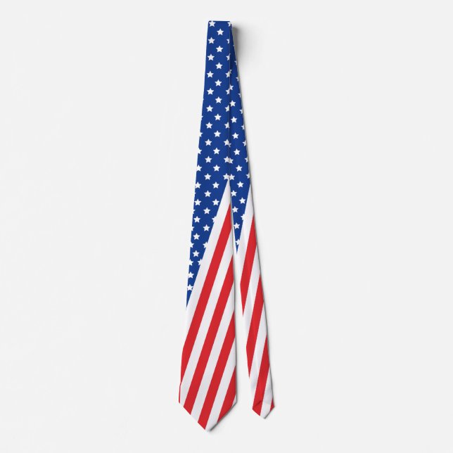 USA Cravate Drapeau Pour Hommes, Drapeau Necktie P (Devant)