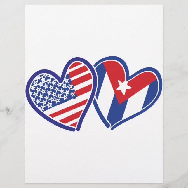 USA Cuba Love Hearts (Devant)