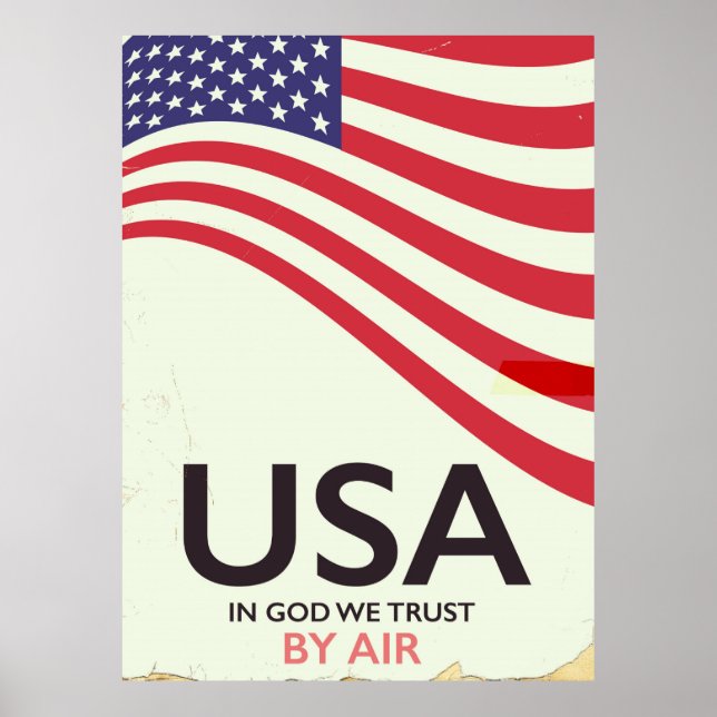 USA "En dieu nous faisons confiance" poster vintag (Devant)