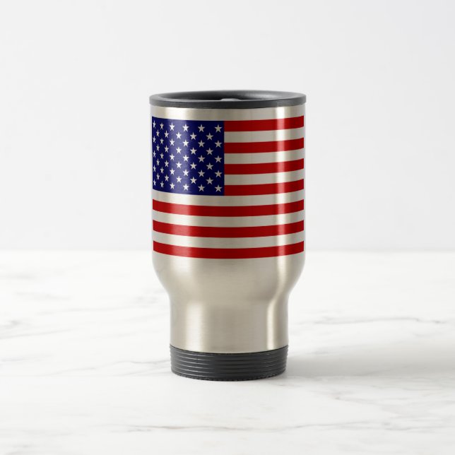 USA Flag Travel Mug cn (Centre)