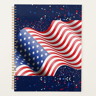 USA Flag Wavy Pattern