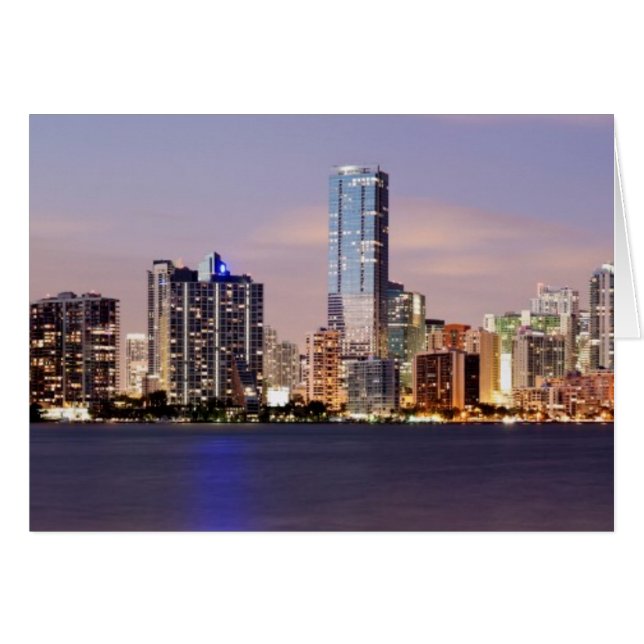 USA, Floride, Miami skyline à crépuscule 2 (Devant horizontal)