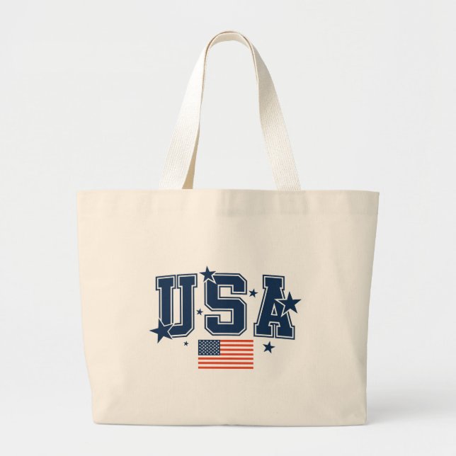 USA Jumbo Tote Bag (Devant)