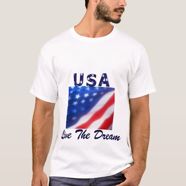 USA Live The Dream T-Shirt (Devant)