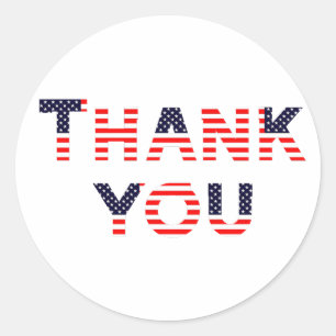 USA merci autocollant