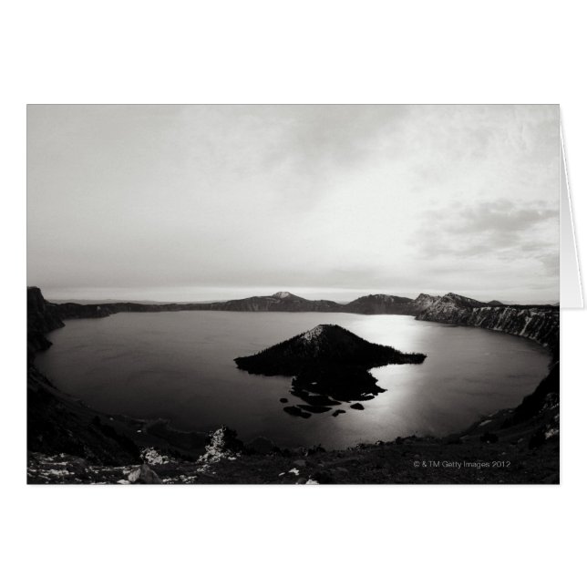 USA, Oregon, Crater Lake, Wizard Island, (Devant horizontal)