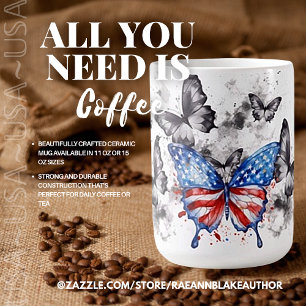 USA Patriotic Ceramic Mug