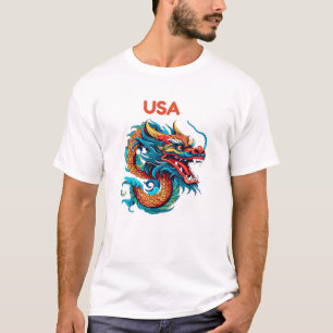 USA Power Dragon - Power Version T-shirt